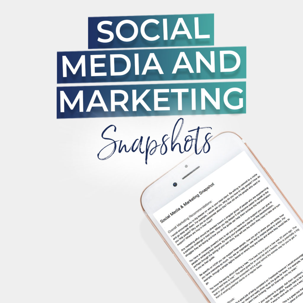 Social Media & Marketing Snapshots